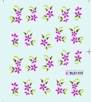Наклейки для ногтей BLE1456 фото