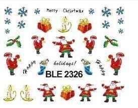 Наклейки для ногтей "Новогодние" BLE2326 фото