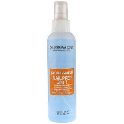 Jerden Proff Nail Prep 3 в 1 антисептичний, антигрибковий і знежирювальний Засіб для нігтів, 200 мл BL8 фото
