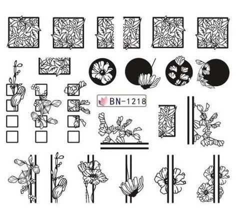 Наклейки для ногтей BN-1218 фото
