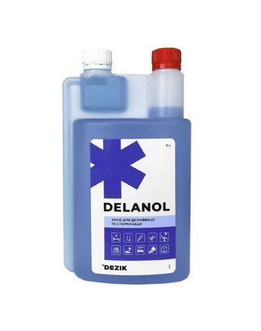 Засіб для холодної стерилізації інструментів Dezik Delanol, 1 л BL5 фото