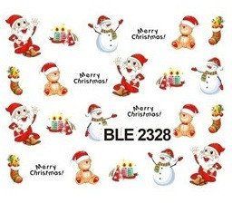 Наклейки для ногтей "Новогодние" BLE2328 фото