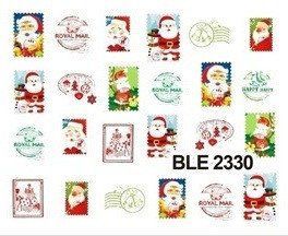 Наклейки для ногтей "Новогодние" BLE2330 фото