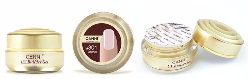 Конструирующий гель Canni 301 Soft Pink, 15 мл №301 M301 фото
