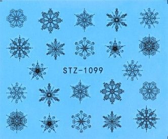 Наклейки для нігтів золотисті STZ-1099 фото