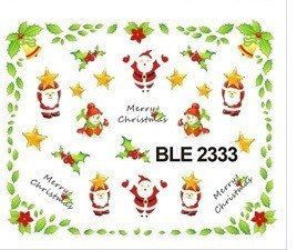 Наклейки для ногтей "Новогодние" BLE2333 фото