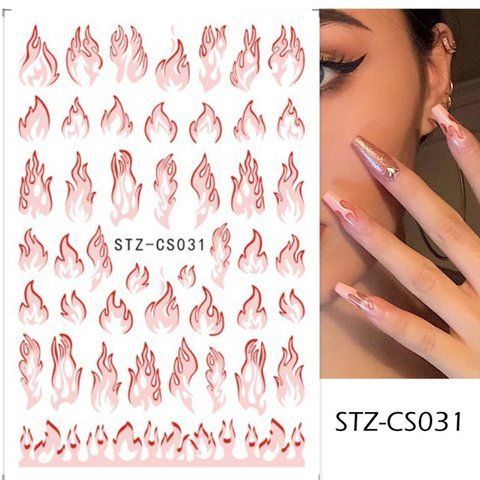 Наклейки для ногтей 3D STZ-CS031 фото