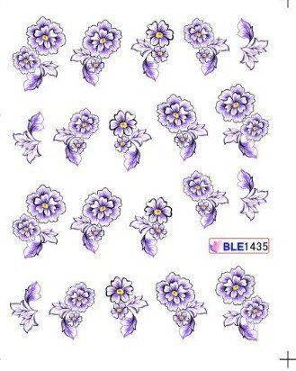 Наклейки для ногтей BLE1435 фото