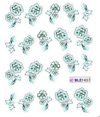 Наклейки для ногтей BLE1437 фото