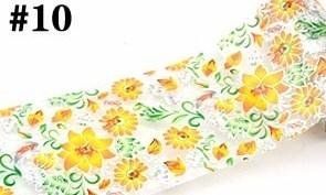 Фольга для дизайна ногтей с голографическим эффектом F010 фото