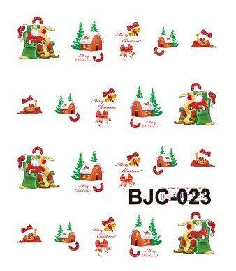 Наклейки для ногтей "Новогодние" BJC023 фото
