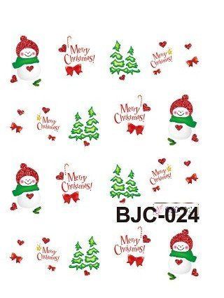 Наклейки для ногтей "Новогодние" BJC024 фото