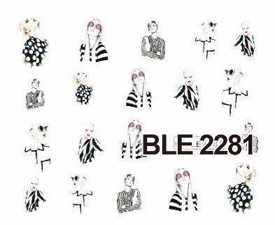 Наклейки для ногтей BLE2281 фото