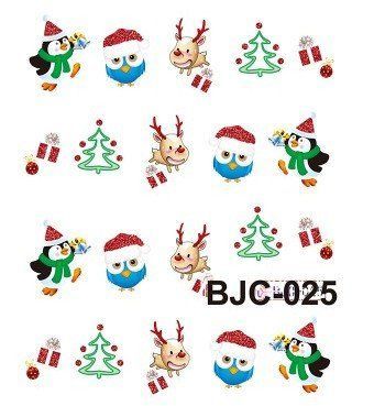Наклейки для ногтей "Новогодние" BJC025 фото