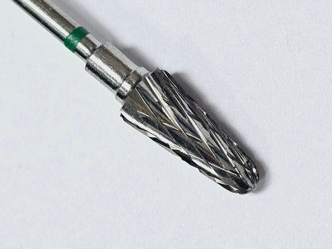 Фреза твердосплавна Конус заокруглений STALEKS PRO EXPERT 6*14 мм груба насічка FT70G060/14 фото