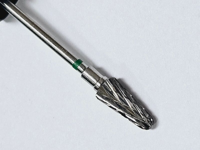 Фреза твердосплавна Конус заокруглений STALEKS PRO EXPERT 6*14 мм груба насічка FT70G060/14 фото