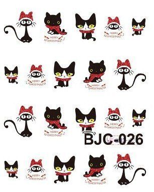 Наклейки для ногтей "Новогодние" BJC026 фото