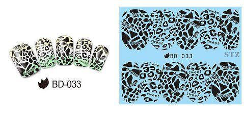 Наклейки для ногтей BD-033 фото