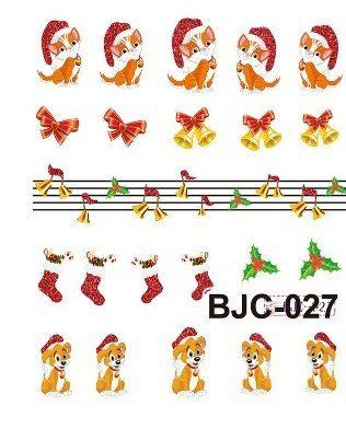 Наклейки для ногтей "Новогодние" BJC027 фото