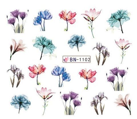 Наклейки для ногтей BN-1102 фото