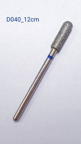 Фреза манікюрна алмазна циліндр закруглений D040_12cm фото