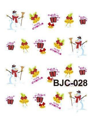 Водные наклейки для ногтей "Новогодние" BJC028 фото