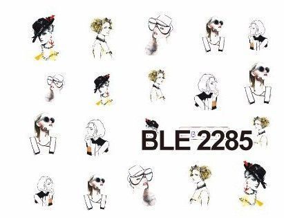 Наклейки для ногтей BLE2285 фото