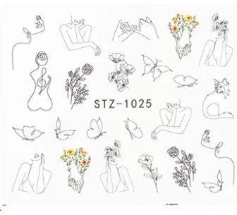Слайдери для нігтів STZ-1025 фото