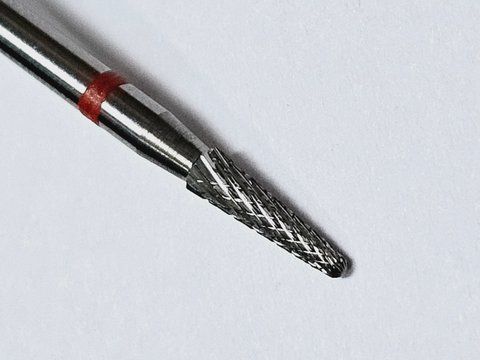 Фреза твердосплавна Конус STALEKS PRO EXPERT 2.3*8 мм дрібна насічка FT71R023/8 фото