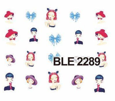 Наклейки для ногтей BLE2289 фото