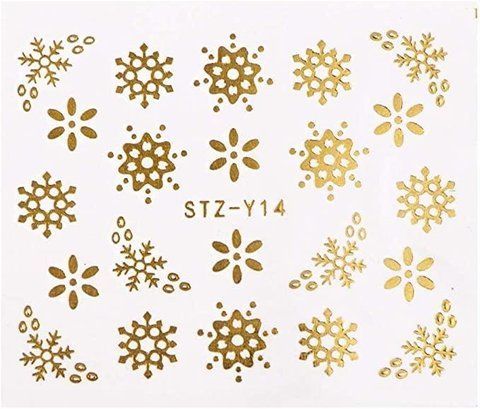 Наклейки для нігтів золотисті STZ-Y14 фото