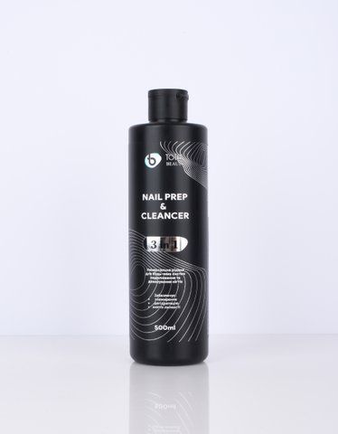 Знежирювач для нігтів Total Beauty 3в1 Nail Prep & Cleanser срібло, 500 мл M110 фото