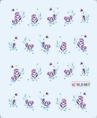 Наклейки для ногтей BLE487 фото