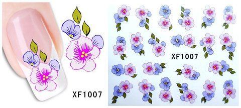 Наклейки для ногтей XF1007 YZW-1007 фото