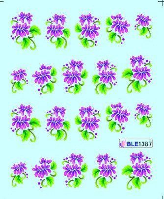 Наклейки для ногтей BLE1387 фото