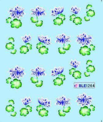 Наклейки для ногтей BLE1264 фото