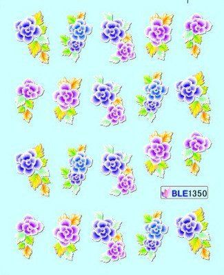 Наклейки для ногтей BLE1350 фото