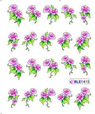 Наклейки для ногтей BLE1415 фото