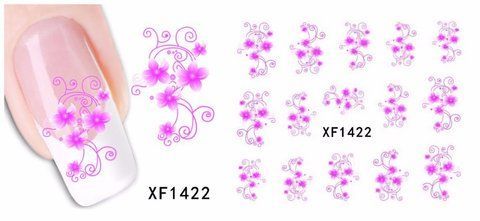 Наклейки для нігтів XF1422 фото