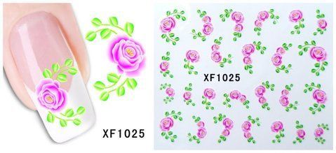 Наклейки для ногтей XF1025 YZW-1025 фото