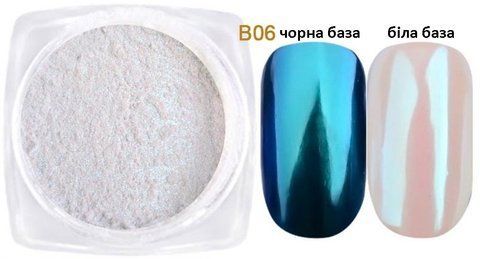 Жемчужная втирка для ногтей, 2г B06 фото