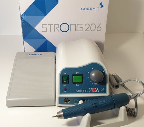 Портативна бормашина Strong 206/103L, 45 000 об/хв. Потужність &mdash; 200 Вт. Гарантія 1 рік. st206 фото