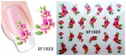 Наклейки для ногтей XF1023 YZW-1023 фото