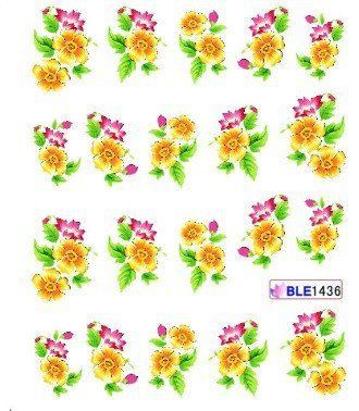 Наклейки для ногтей BLE1436 фото