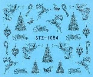 Наклейки для ногтей "Новогодние" STZ-1084 фото
