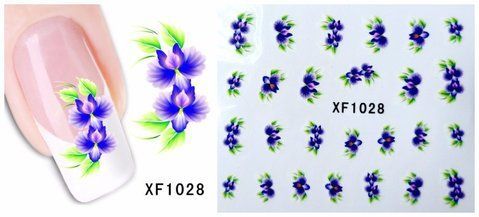 Наклейки для ногтей XF1028 YZW-1028 фото