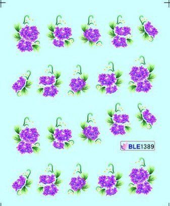 Наклейки для ногтей BLE1389 фото