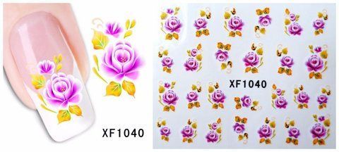 Наклейки для ногтей XF1040 YZW-1040 фото