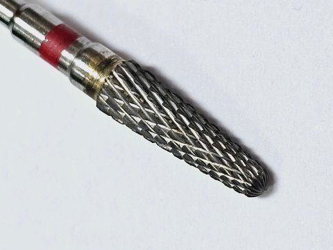 Фреза твердосплавна Конус заокруглений дрібна насічка F412 фото