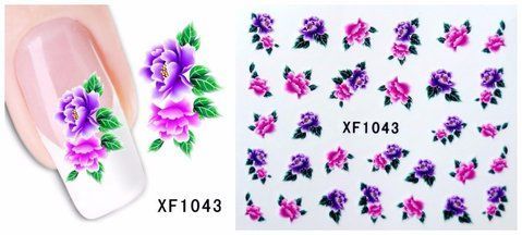 Наклейки для ногтей XF1043 YZW-1043 фото